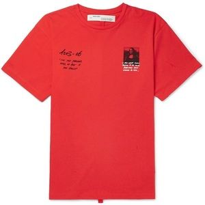 OFF-WHITE Oversized Monalisa Graphic Print T-shirt